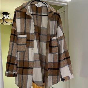 Plaid Oversized Jacket